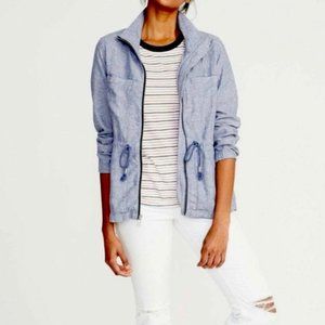 Old Navy Linen Blend Utility Jacket